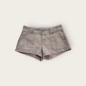 Vintage Y2k early 2000s Old Navy green low rise cargo mini shorts